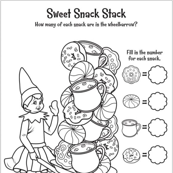 The Elf on the Shelf Santa's North Pole Friend Activity Book With Stickers NEW - Picture 3 of 7